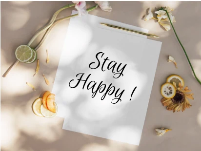 Stay Happy! のメッセージカード